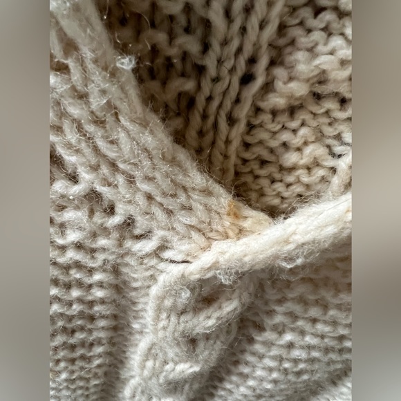 Greek Handmade knitwear , fisherman style vintage wool sweater. Long sweater - Picture 4 of 8